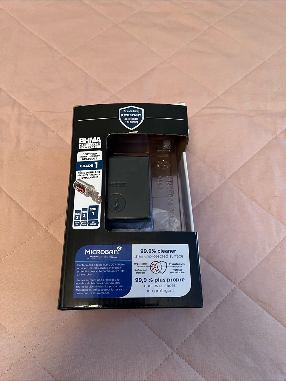 Brand New Weiser Grade 1 Deadbolt with SmartKey Security (Matte Black)